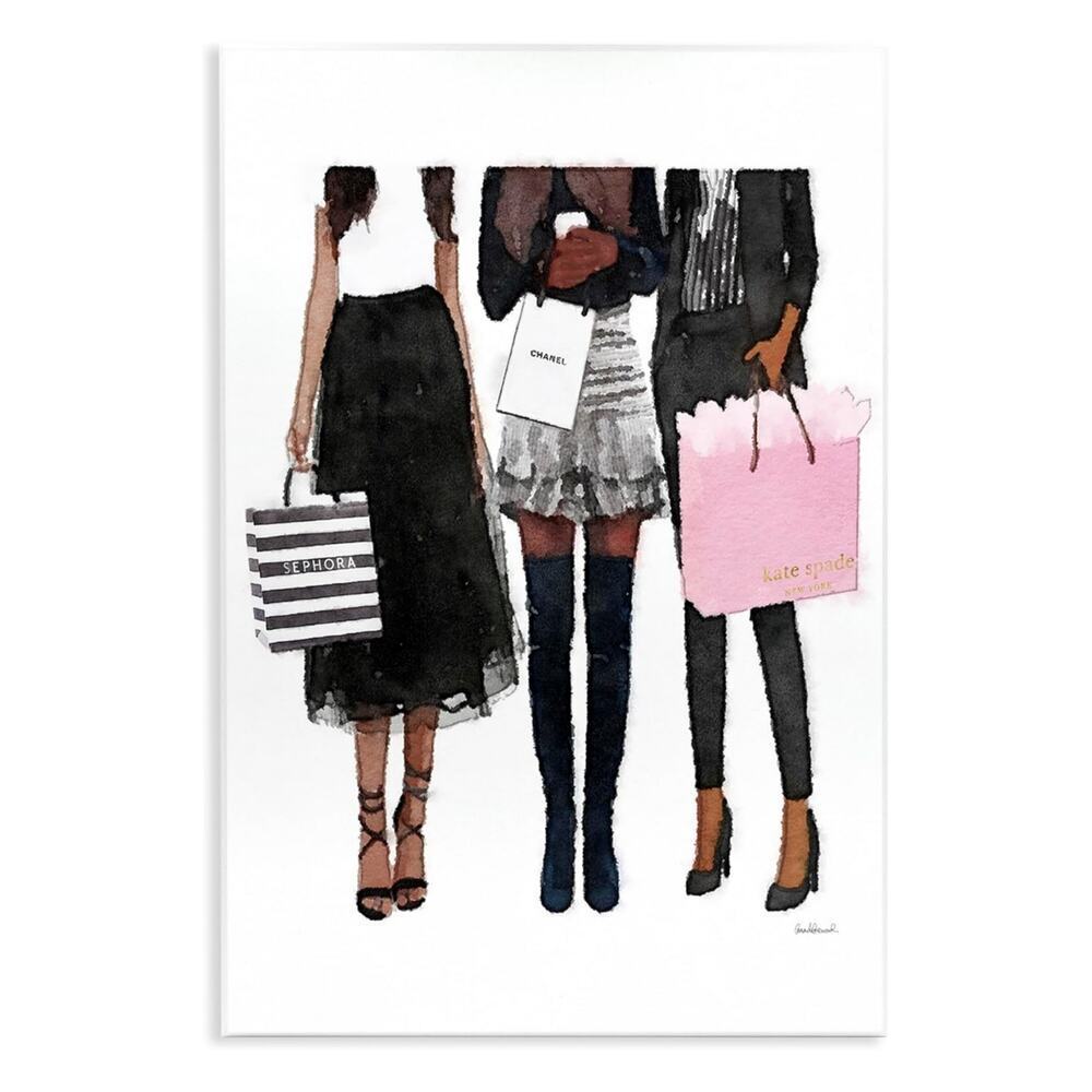 Nwt-Stupell Industries Fashion Models Brands Glam Watercolor10x15, Wall Plaque
